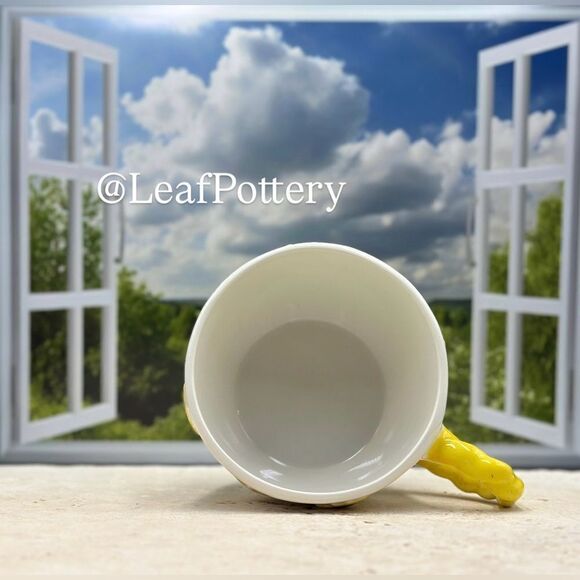 Sunflower Coffee Mug – 16oz Ceramic Cup with Handcrafted Floral Design - Picture 10 of 11